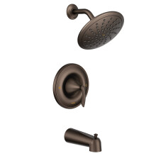 Moen Eva Rubinetto per vasca e doccia in bronzo lucidato a olio con valvola per doccia a pioggia Eco-Performance richiesta T2233EPORB