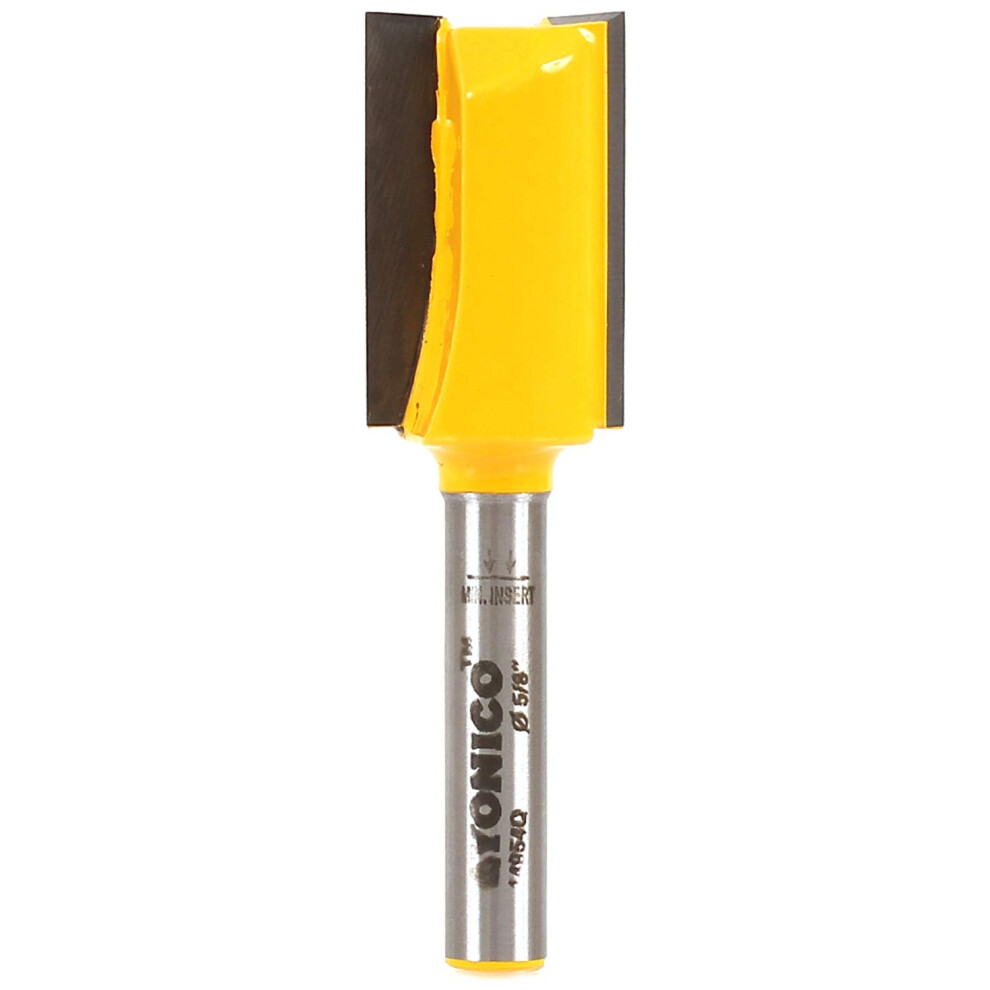 Yonico Router Bits Straight Bit 5/8-Inch Diameter X 1-Inch Height 1/4-Inch Shank 14954Q 765573833485