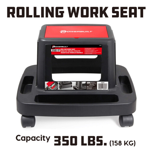 Powerbuilt 620526 Robust HD Injection Rolling Opbevaringsbakke Arbejdss?de Sort 1