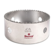 Starrett Diamond Grit Gatenzaag - Ideaal voor het boren van gaten met een kleine diameter - 4-1/8"""" Diameter 1-5/8"""" Snijdiepte 5/8-18 Draadmaat