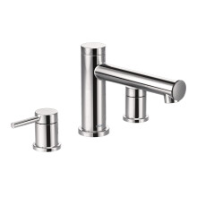 Moen T393 Align 2 maniglie per montaggio su piattaforma moderna vasca romana kit di finiture per rubinetto valvola richiesta cromata