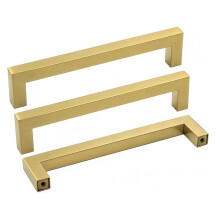 Goldenwarm Confezione da 25 maniglie per armadietti da cucina color oro - Maniglie per cassetti in ottone dorato da 5 pollici - LSJ12GD128 Manigl