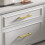 Goldenwarm Χρυσά Χερούλια Ντουλάπας -LSJ12GD128 Χρυσά Χερούλια Σύγχρονα Τετράγωνα 3
