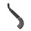 Downspout Extender, Adjustable Elbow, Black PVC, 15-In. -4631 4
