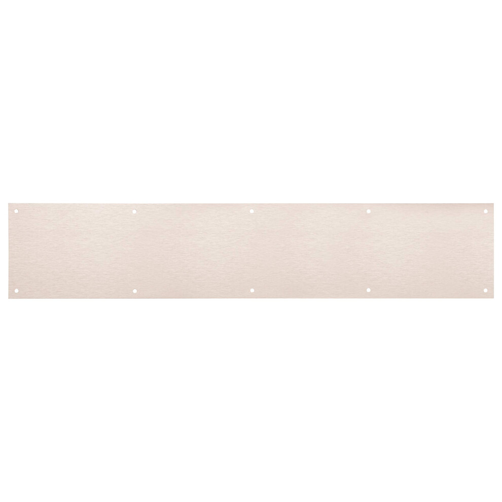 National Hardware Kickplate For Front Doors In Satin Nickel 6'X30' Door Plate For Exterior Doors Like Front Back Or Garage Doors Where A Kick Plat 886780023589