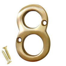 RCH Hardware NO-BR235-50 messinki numero 2 tuumaa kiillotettu messinki