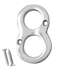 RCH Hardware NO-BR235-50 Messinki numero 2 tuumaa kiillotettu kromi