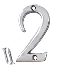 RCH Hardware NO-BR235-50 Messing nummer 2 tommer poleret krom