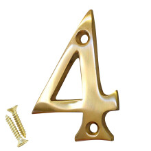 RCH Hardware NO-BR235-50 messinki numero 2 tuumaa kiillotettu messinki