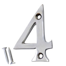 RCH Hardware NO-BR235-50 Messing nummer 2 tommer poleret krom