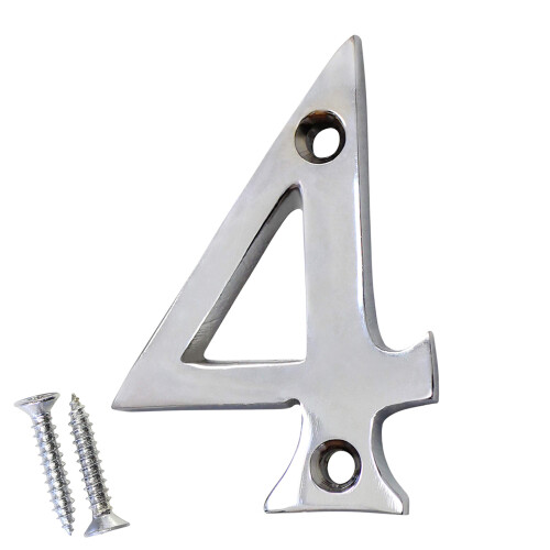 RCH Hardware NO-BR235-50 Messing nummer 2 tommer poleret krom