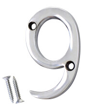 RCH Hardware NO-BR235-50 Messing nummer 2 tommer poleret krom