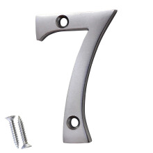 RCH Hardware 2357SC050 Messing 2-tommer h?j huspostkassenummer med matchende skruer (7 satin krom)