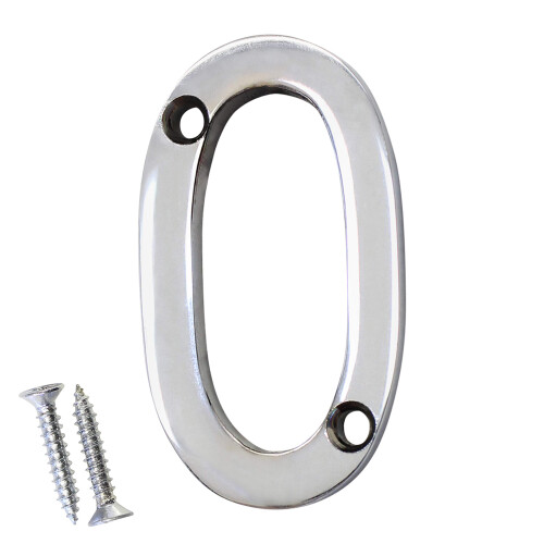 RCH Hardware NO-BR235-50 Messing nummer 2 tommer poleret krom