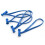 A501B All-Blue Bongo Ties (5") (Pack of 10) 2