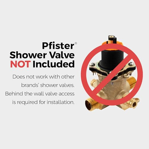 Pfister 016-RH1B Rhen Deviatore Trim Nero Opaco 1