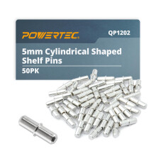 Perni per mensola a forma cilindrica POWERTEC QP1202 5 mm 5 mm nichel
