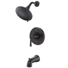 Pfister Saxton Kit rivestimento vasca e doccia (valvola non inclusa) Finitura bronzo toscano a 1 maniglia LG898GL1Y
