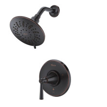 Pfister Saxton Soffione doccia e kit solo rivestimento valvola (valvola non inclusa) Finitura bronzo toscano a 1 maniglia LG897GL1Y