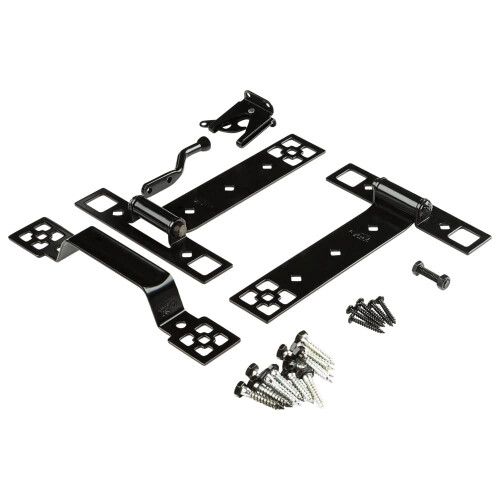 National Hardware Craftsman Gate Kit N109-316 s Gate Latch Gate panty a Gate Pull Black 1