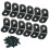 Support d'Angle Alamic Support  Angle Droit en Acier Inoxydable Noir Support d'Angle Joint Support  Angle Droit Support d'tagre avec Vis 20 x 1