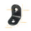 Support d'Angle Alamic Support  Angle Droit en Acier Inoxydable Noir Support d'Angle Joint Support  Angle Droit Support d'tagre avec Vis 20 x 2