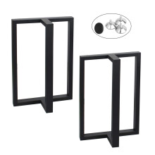 MBQQ Furniture Legs 28 Height 17.7 Wide Rustic Decory T Shape Table Legs Heavy Duty Metal Desk Legs Dining Table Legs Industrial Modern DIY Iron Ben