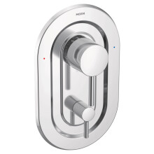 Valvola per doccia Moen Align cromata Posi-Temp con valvola di trasferimento a 3 funzioni integrata Kit di trim valvola richiesta T2190
