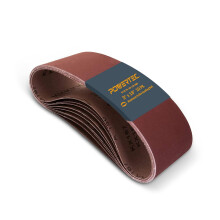 POWERTEC 3 x 18 tums slipband 2 vardera av 40/60/80/100/120 korn 10PK aluminiumoxid bandslipare Slipband Sortiment fr brbar bandslipning av tr