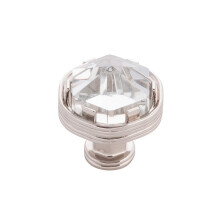 Belwith-Keeler B076304GL-14 Pomello Collezione Chrysalis Diametro 1-3/16 Pollice Nichel Lucido con Vetro
