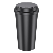 Car Garbage Cup Holder Vehicle Trash Organizer Waterproof Litter Container With Lid Leakproof Box Road Trip Storage