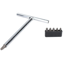 T-handgreep JIS-schroevendraaier PH1 PH2 PH3 voor Japanse standaardschroeven, set van 7 stuks