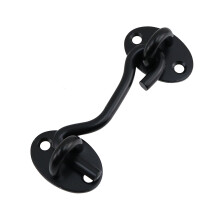 T Tulead 3 pouces serrure de porte de grange crochet loquet il serrure de porte loquet de scurit en acier inoxydable noir avec vis de montag