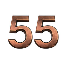 Cobata 2,75 tuuman liimaiset talonumerot Postilaatikkonumerot Katujen ovinumerot Itsekiinnittyv osoitekyltit huoneistoille Double Bronze Number 5