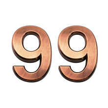 Cobata 2,75 palcov lepic csla domu Csla potovnch schrnek Ulice csla dver Samolepc adresn ttky pro byty Dvojit bronzov cslo 9