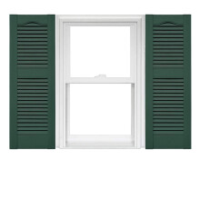 Mid America Open Louver vinylskodder (1 par) - 14,5 x 31 028 Skovgr?n