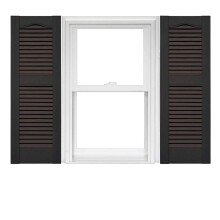 Mid America Open Louver vinylskodder (1 par) - 14,5 x 31 010 Musket Brown
