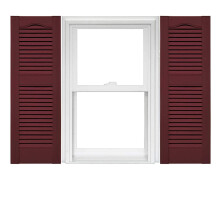 Mid America Open Louver vinylskodder (1 par) - 14,5 x 31 078 Wineberry