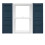 Mid America Open Louver vinylluckor (1 par) - 14,5 x 25 036 Classic Blue 1