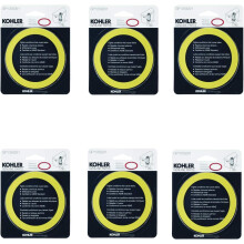 Kohler GP1059291 - Sello de vαlvula para depσsito de inodoro, color amarillo, 6 unidades