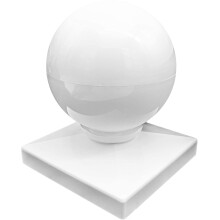 Jake Sales Tapas para postes de vinilo de 4"""" estilo BALL/DOME - Tapas para postes de cerca de vinilo para postes de cerca de vinilo de 4"""" x 4""