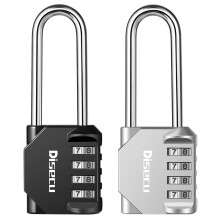 2-pack disecu 2,6 tum lng bygel kombinationsls 4-siffrigt utomhus vattenttt hngls fr skolgym Skp Sportskp Frvaringsenhet Grindstaket Ver