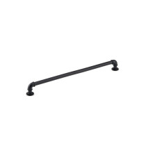 Richelieu Hardware BP2209320900 Collezione Steampunk Maniglia da centro a centro rotonda vintage nera opaca per mobili e cassetti da 12 5/8 polli