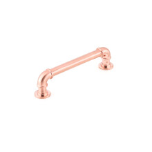 Richelieu Hardware BP2209128192 Collezione Steampunk Maniglia da centro a centro rotonda vintage in oro rosa da 5 1/16 pollici (128 mm) per armad