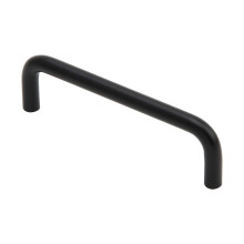 SILVERLINE HARDWARE 4" Inch Ronde Bar Kastgrepen, Zwart, voor Kantoor, Opslag, Keuken, Badkamer (25)