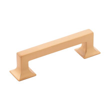 Kolekcja Hickory Hardware Studio Pull 3-3/4 cala (96 mm) od środka do środka ze szczotkowanego złotego mosiądzu (10 szt.)