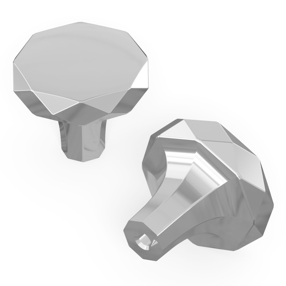 Hickory Hardware H077839ch Karat Collection Knob 1-1/4 Inch Diameter Chrome Finish 078555901578