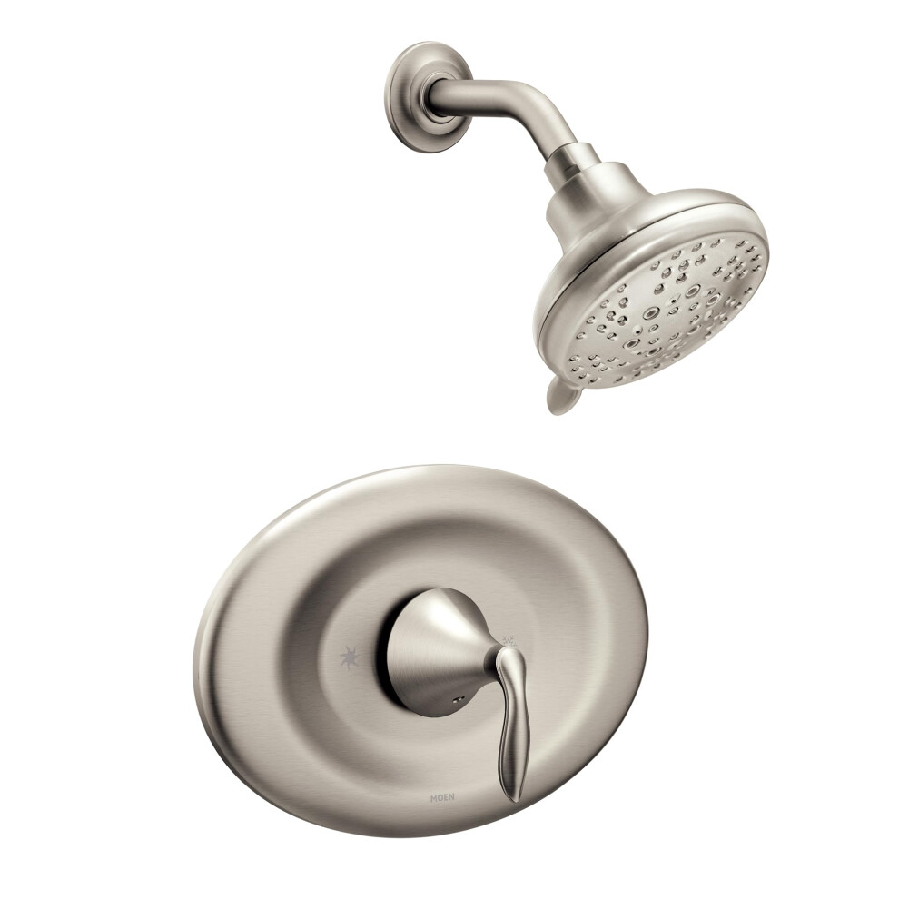 Photos - Other Bathroom Accessories Moen T2138EPBN Eva Posi-Temp Eco-Performance Shower Trim Kit Valve Required Brushed Nickel