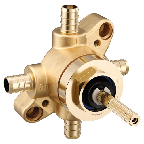 Moen U361X M-CORE Transferventil mit 3 oder 6 Funktionen und Crimpring-PEX-Anschlssen