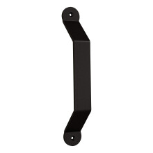 National Hardware N700-108 Interieur schuifdeurbeslag Charleston Pull 10 in matzwart